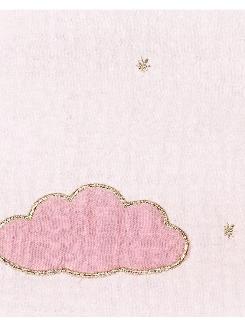 Protège carnet de santé en coton SAUTHON Rose