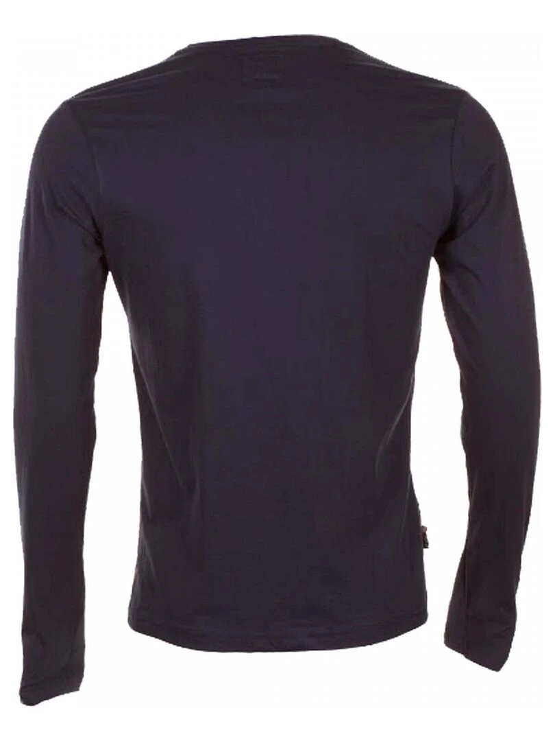 T shirt manches longues homme CEGALANT   HARRY KAYN   Bleu marine