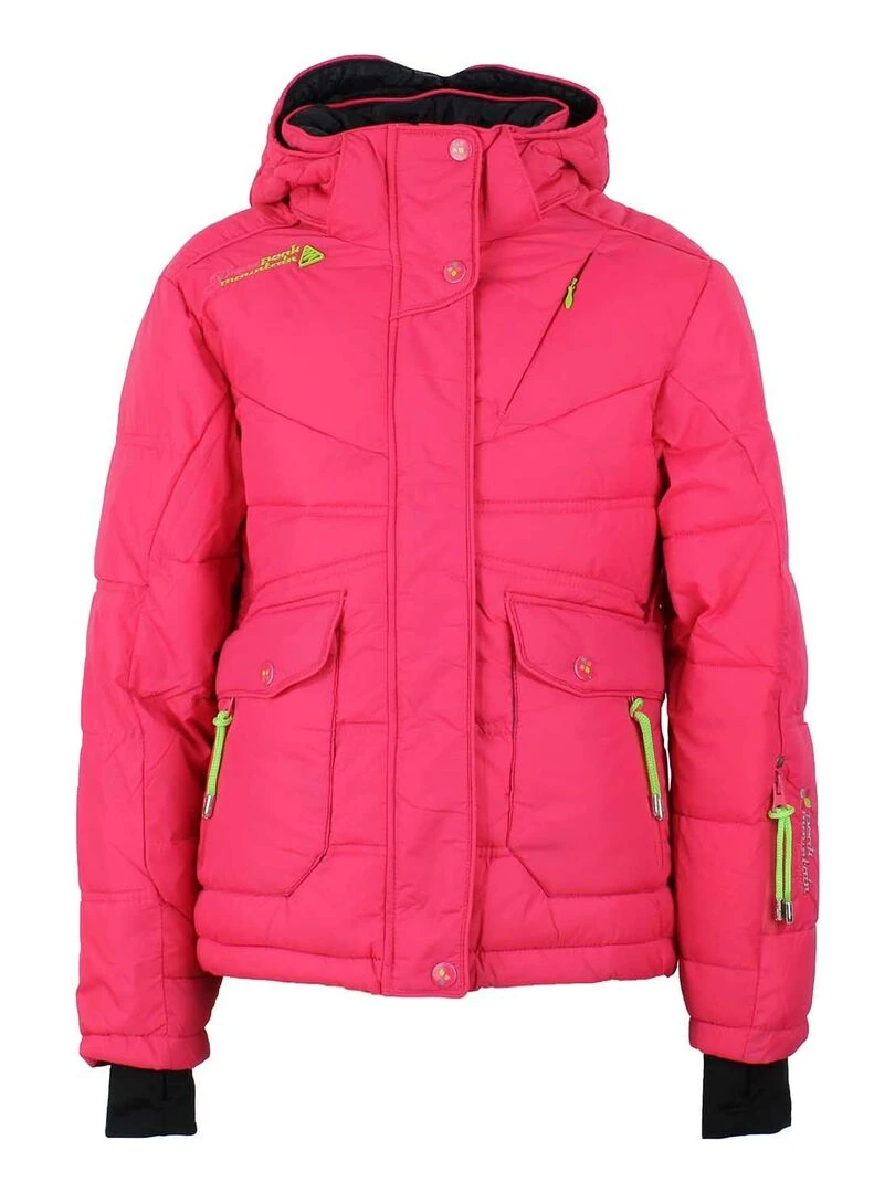 Doudoune de ski fille GANNECY PEAK MOUNTAIN Rose framboise