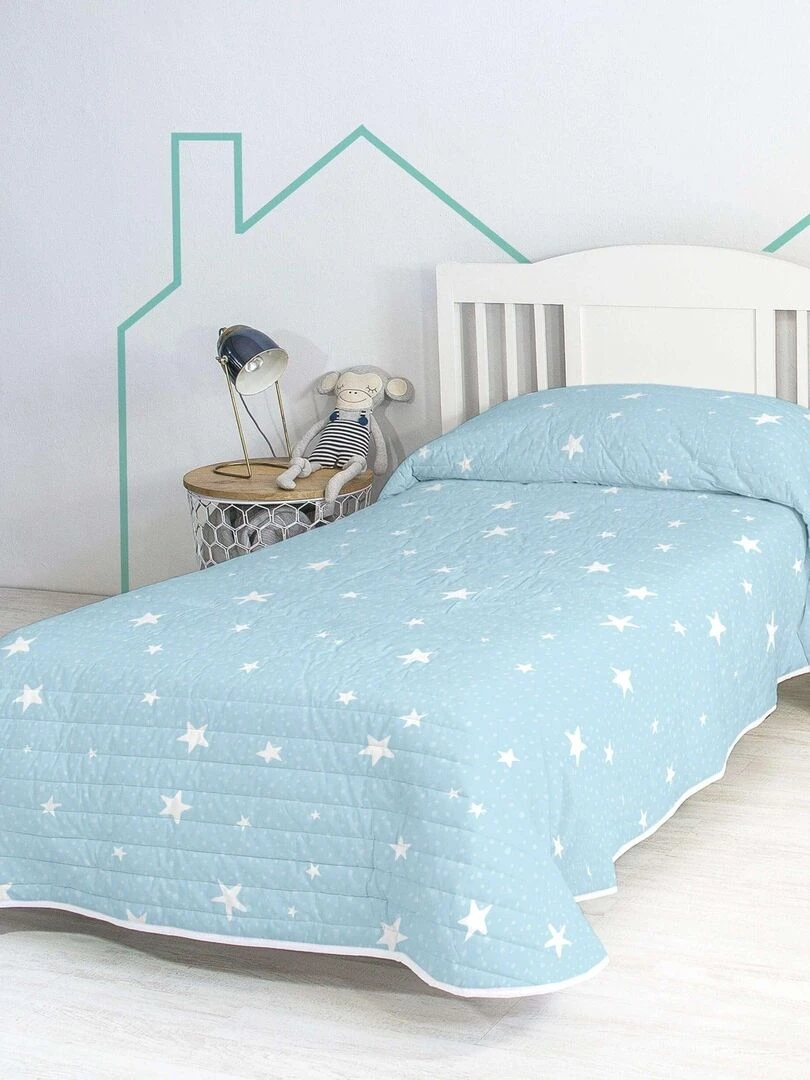 Couvre lit Little star "Happyfriday" Bleu