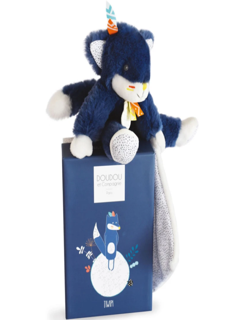 Coffret Peluche Avec Coffret Doudou Tiwipi Loup (21 Cm) N/A