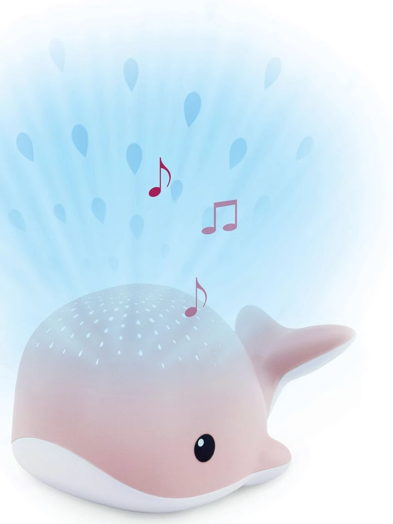 Projecteur d'ambiance Wally la baleine rose Rose