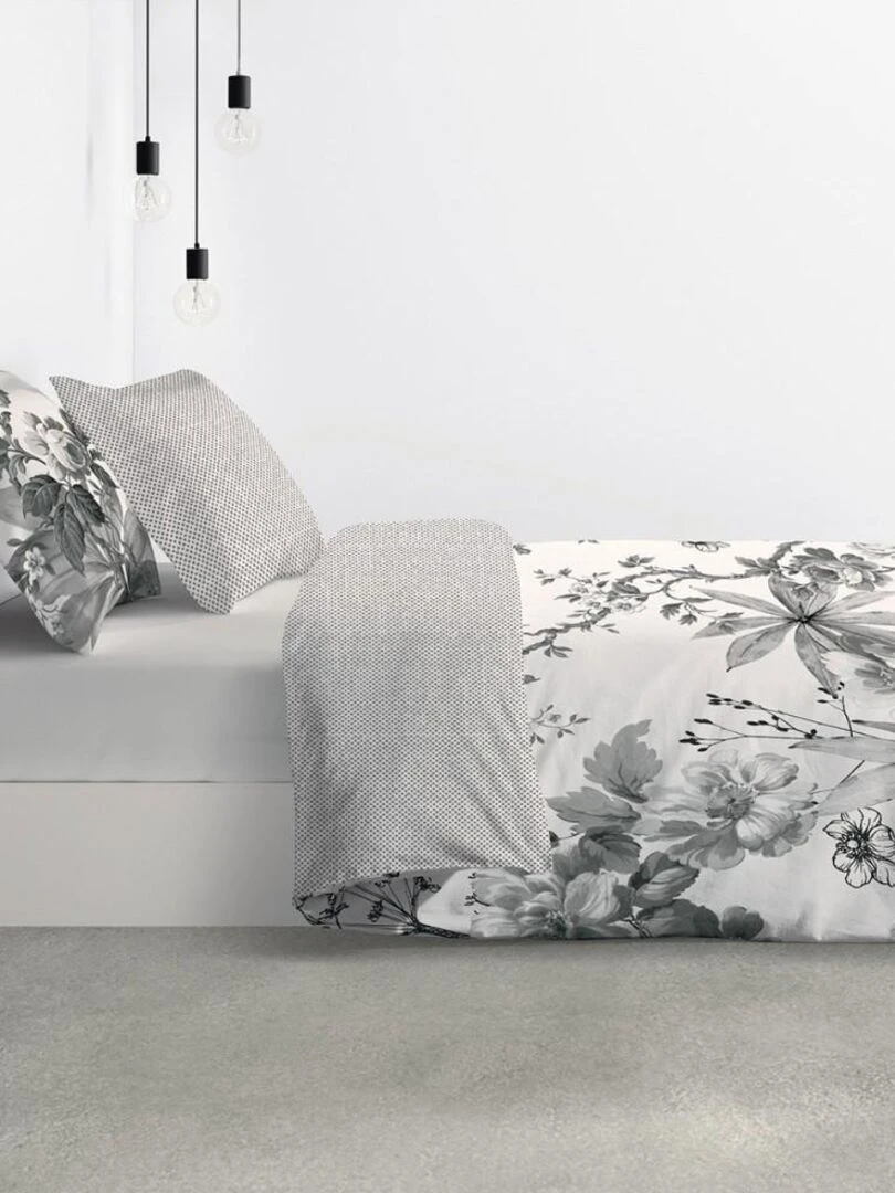 Housse de couette  Gallica + taie(s) coton 57 fils   Gris