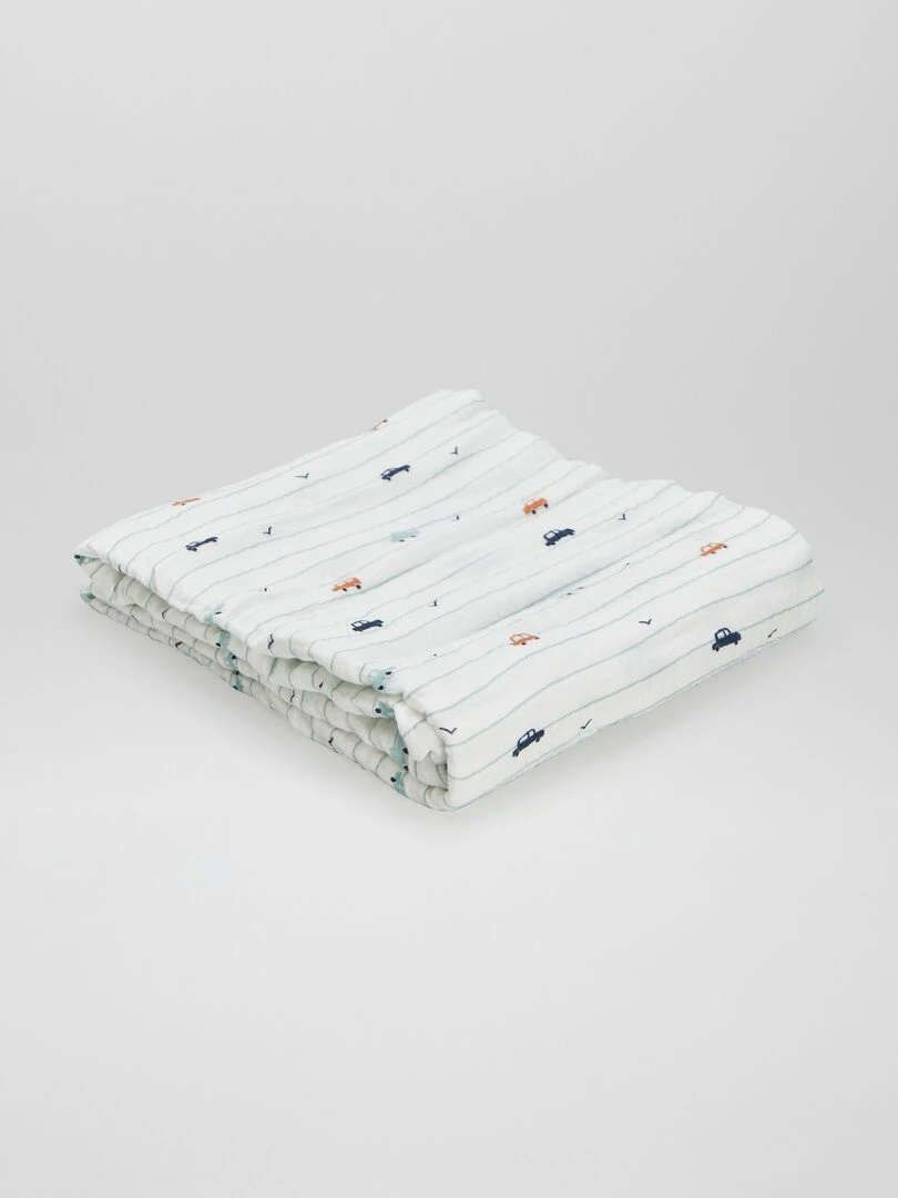 Lot de 3 langes   Bleu/vert/blanc