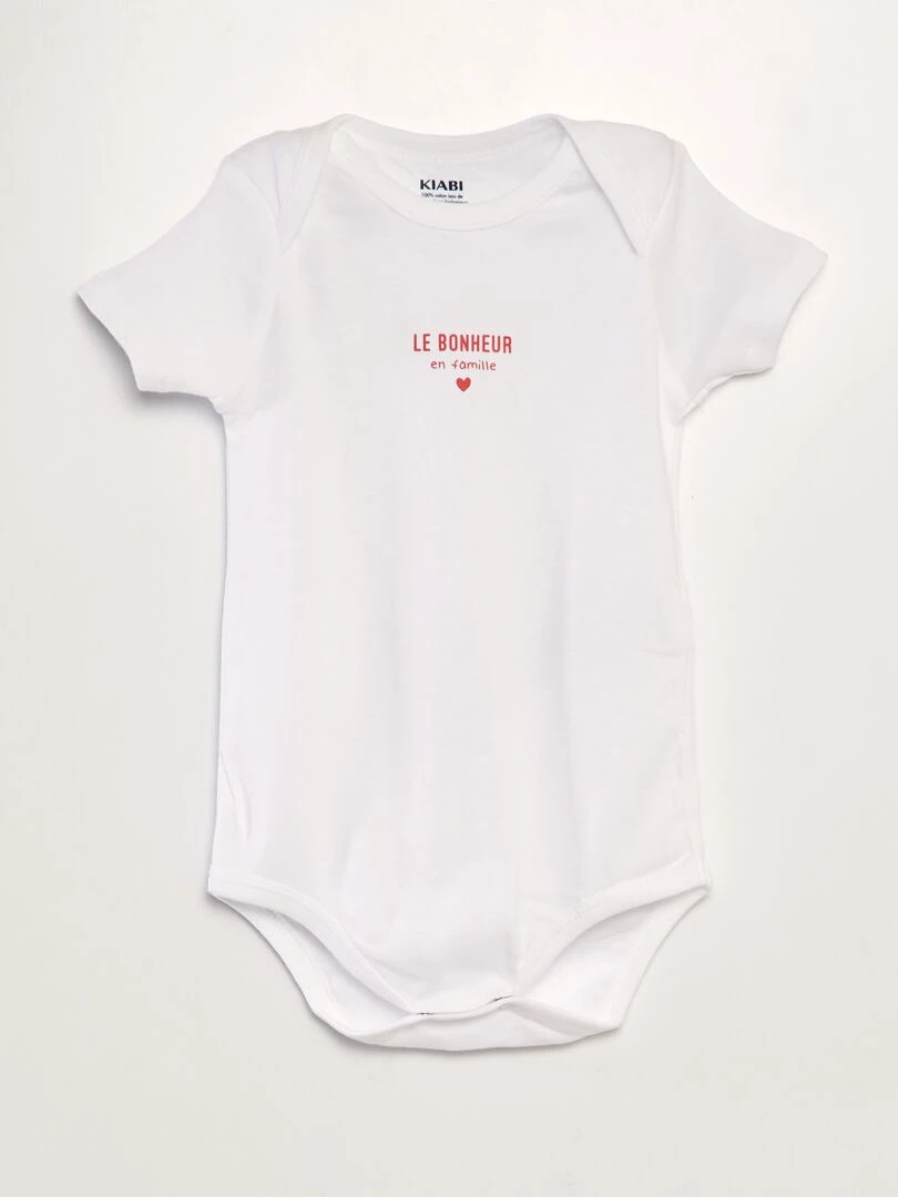 Lot de 3 bodies   Bleu/blanc