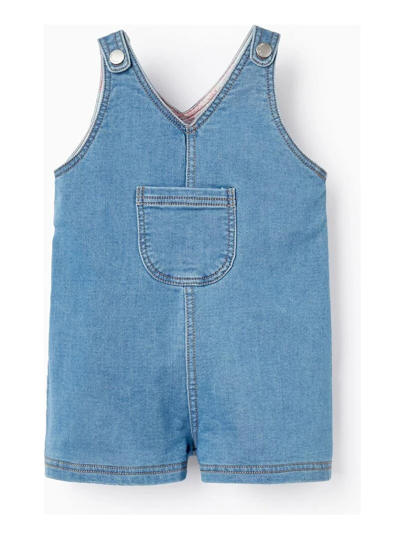 Salopette en jean pour bébé fille manches longues THE WAVE TRIBE Bleu