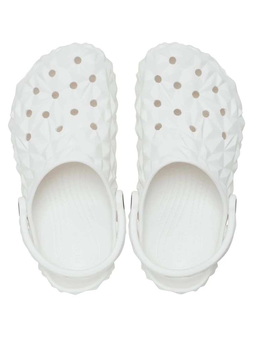 Sabot à Enfiler Crocs Classic Geometric Cloq   Blanc