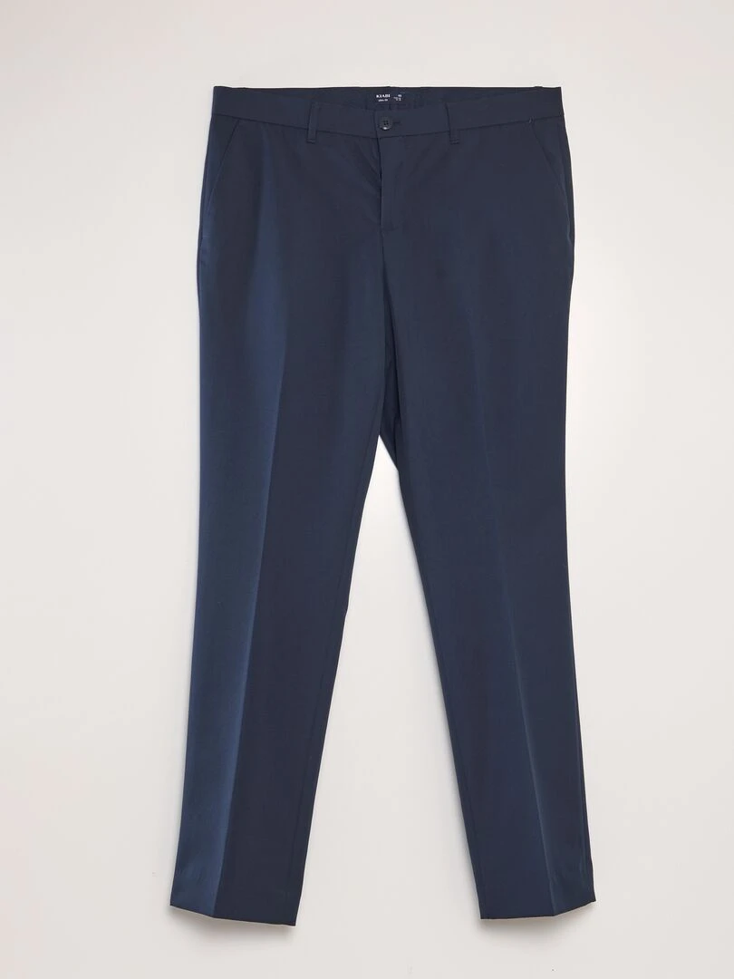Pantalon de costume slim bleu marine