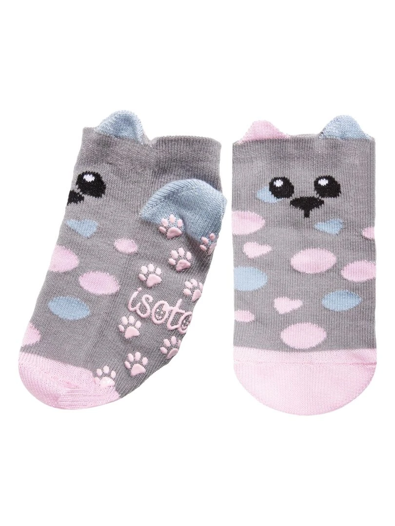 Chaussettes Basses Enfant Dalmatien Gris