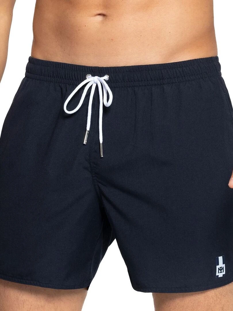Short de bain uni Cienguegos avec poches latérales Bleu