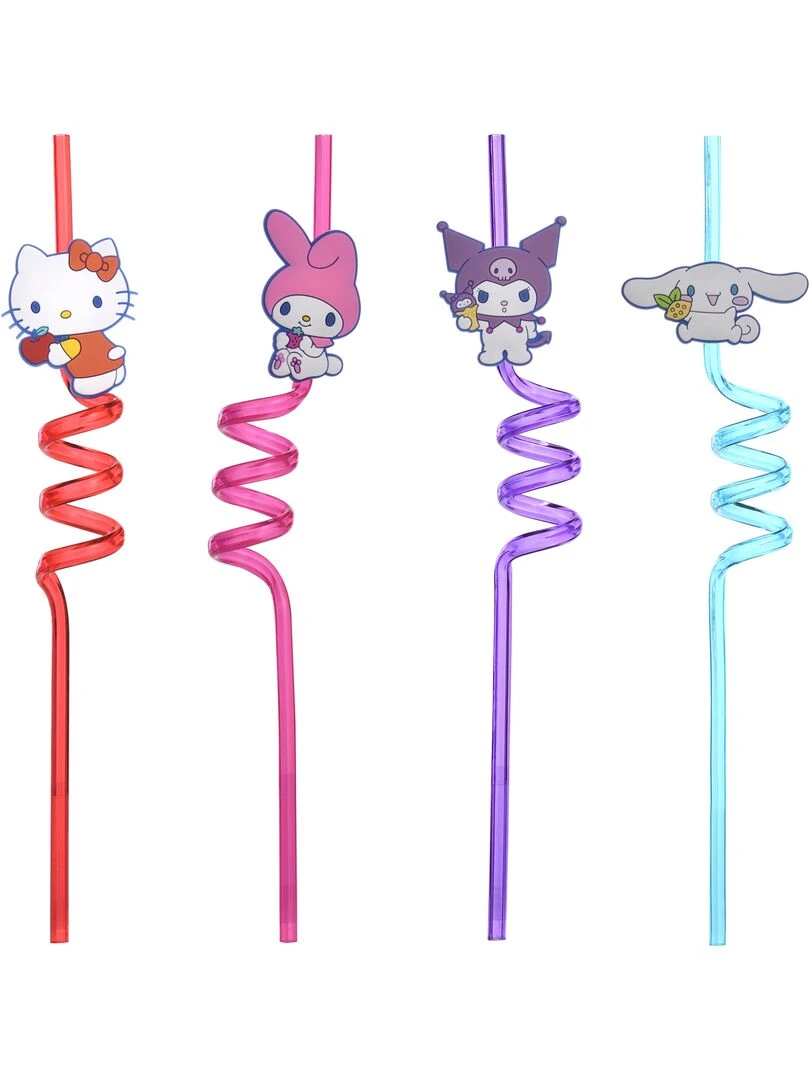Hello Kitty and Friends Set de 4 Pailles N/A