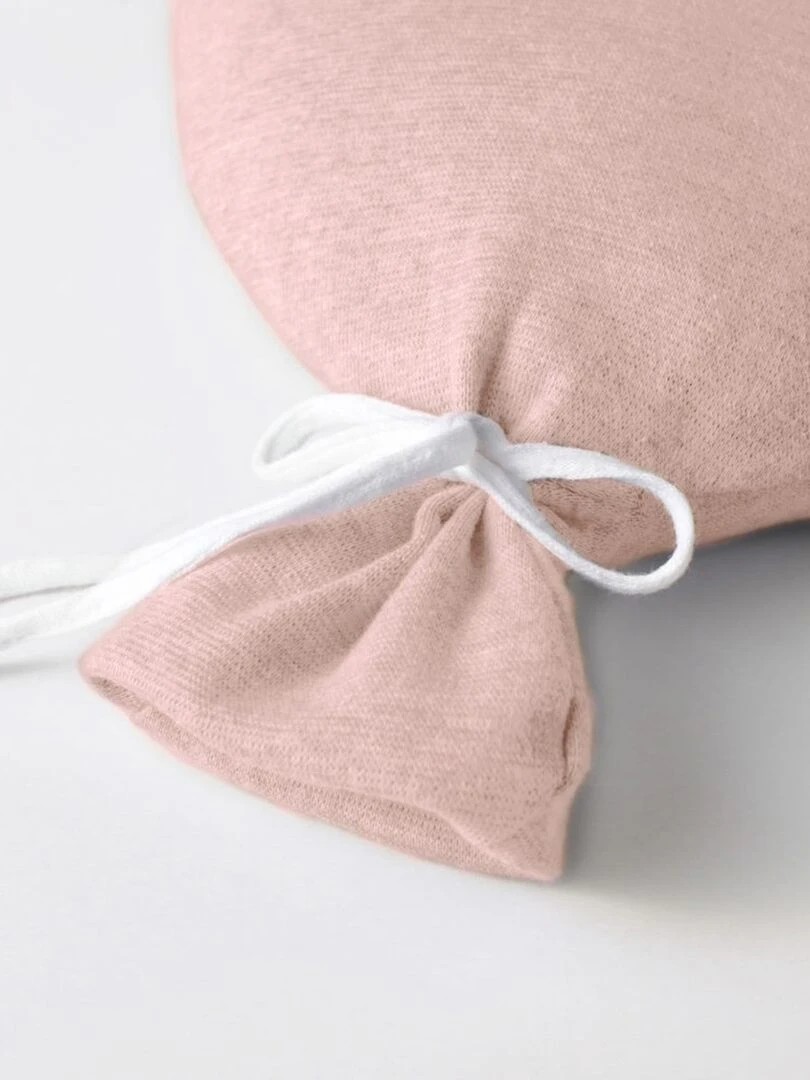 Coussin bébé en coton tricoté ballon   Rose