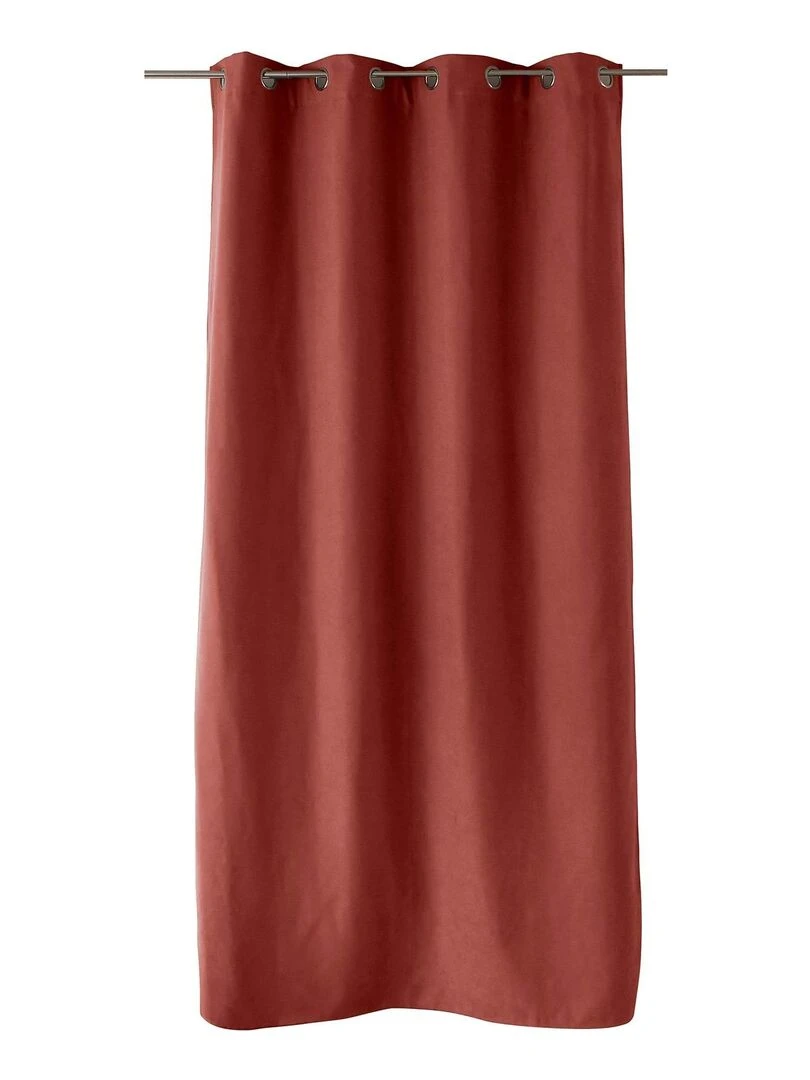 Rideau thermique doublé Rouge brique