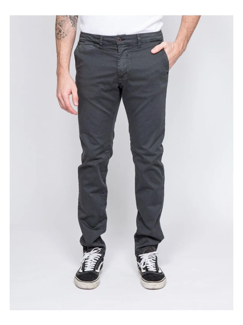 Pantalon chino coupe ajustée VAIRE Gris foncé