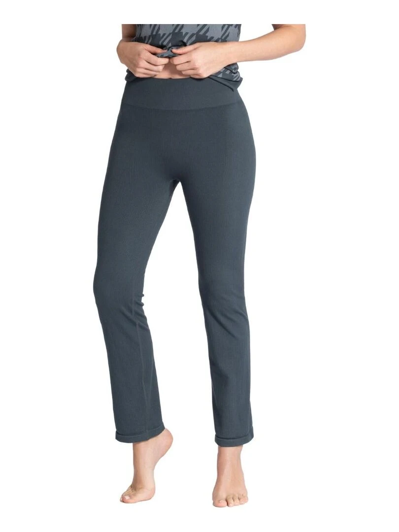 Legging long Athleisure texturé uni Gris