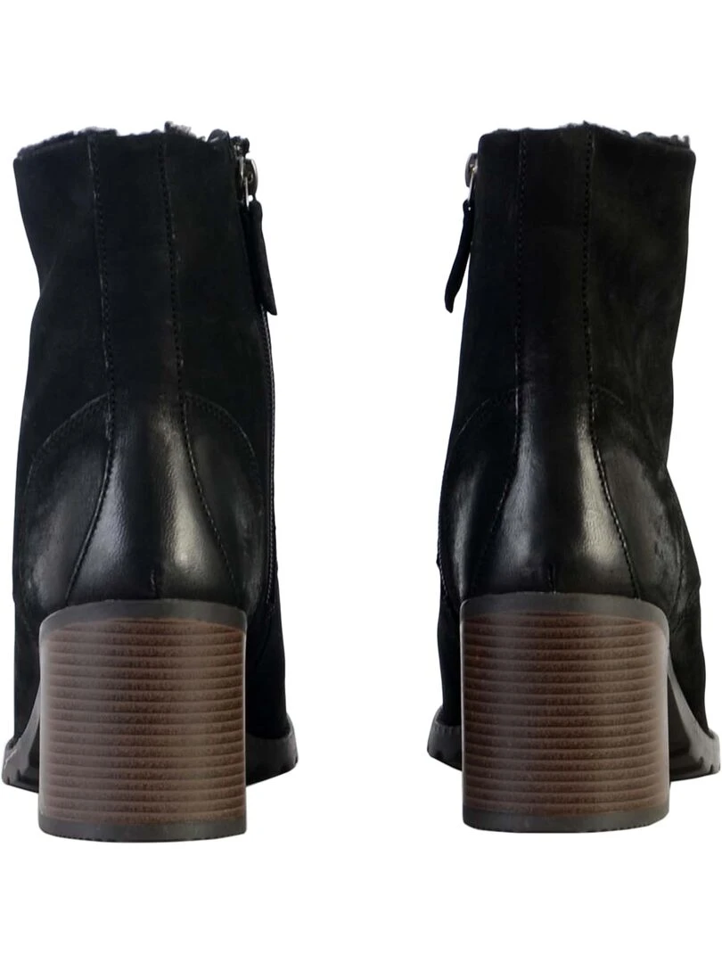 Bottine Cuir Clarks Well Lace   Noir