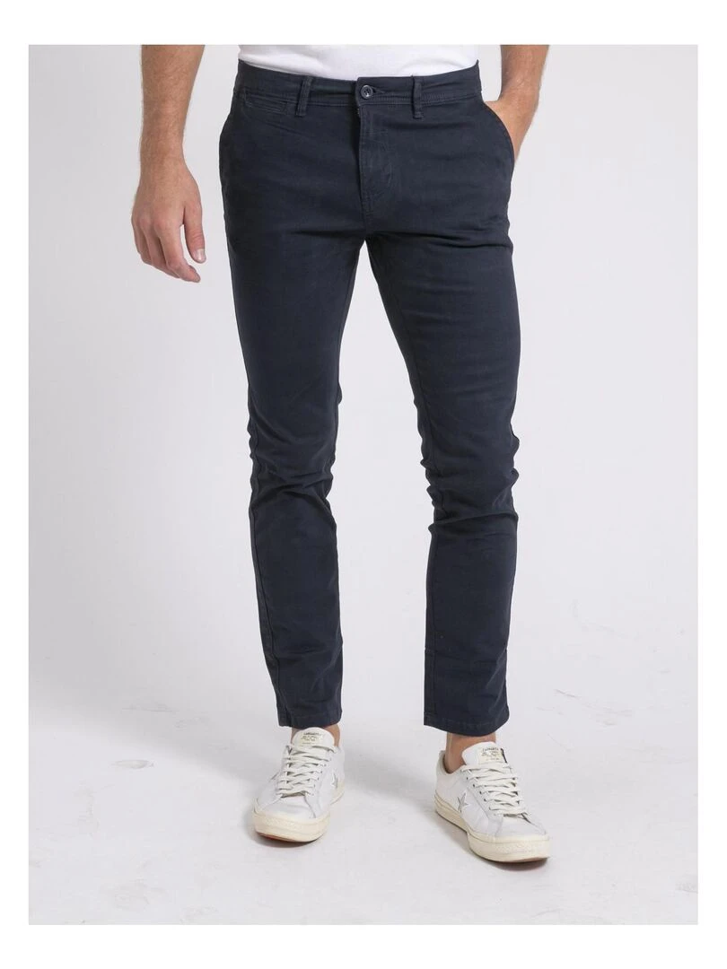 Pantalon chino VALDEK Bleu marine