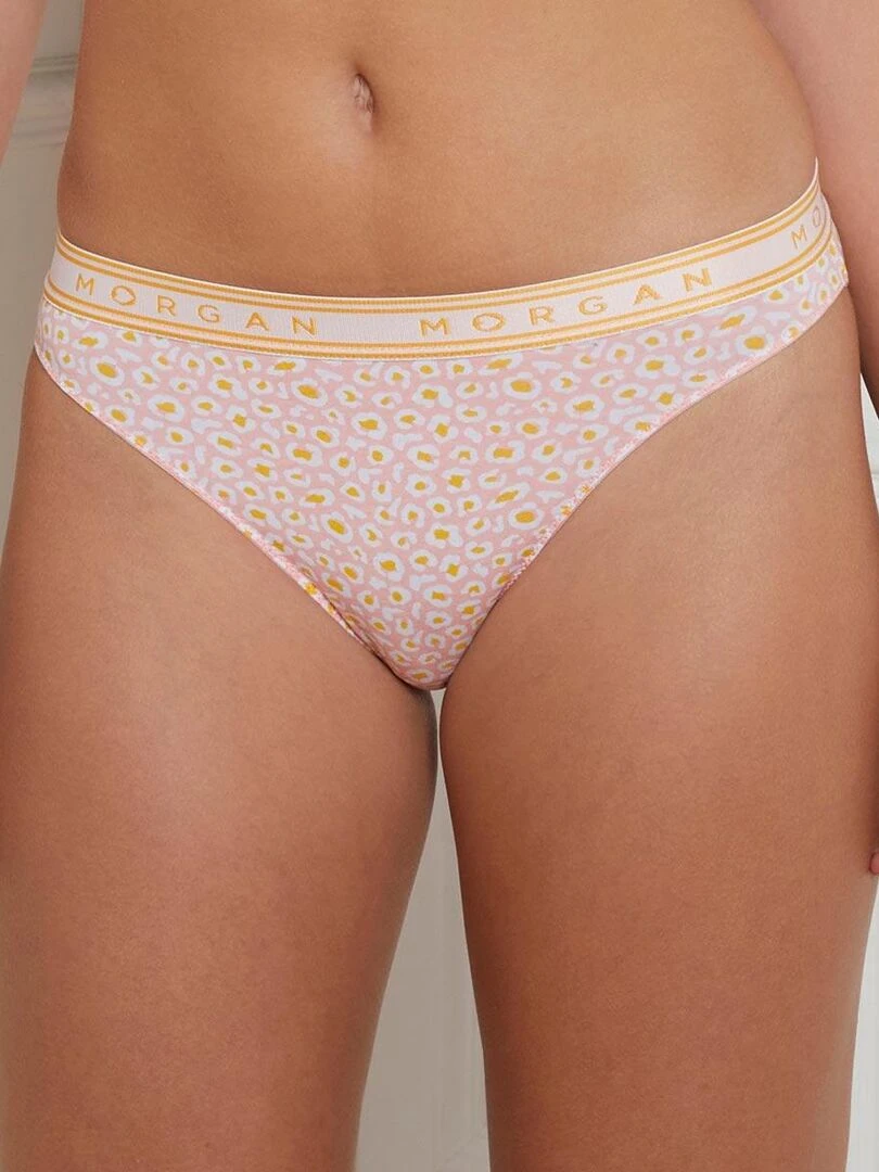 Lot de 2 slips en coton INES   Morgan Junior   Orange
