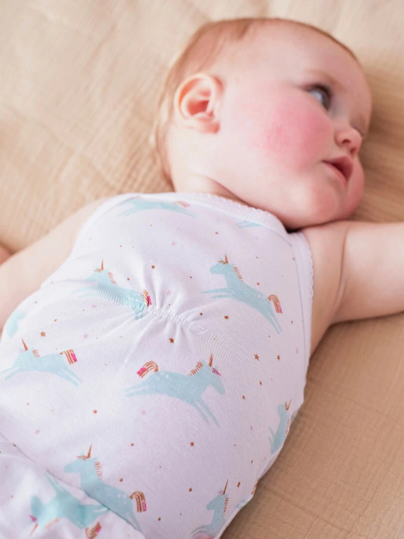 Body jupette sans manches   Blanc