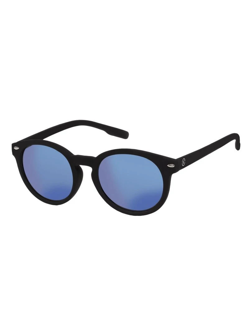 Lunettes de soleil 10 12 ans Ronde Noir Noir