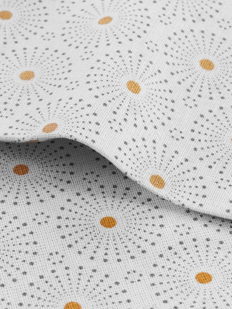 3 Serviettes de table coton Astre Blanc