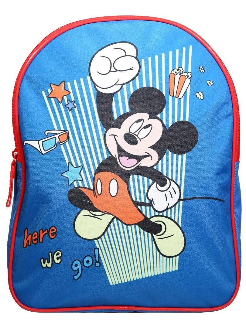 BAGTROTTER Sac à dos gouter maternelle 31 cm Disney Mickey Bleu Bleu