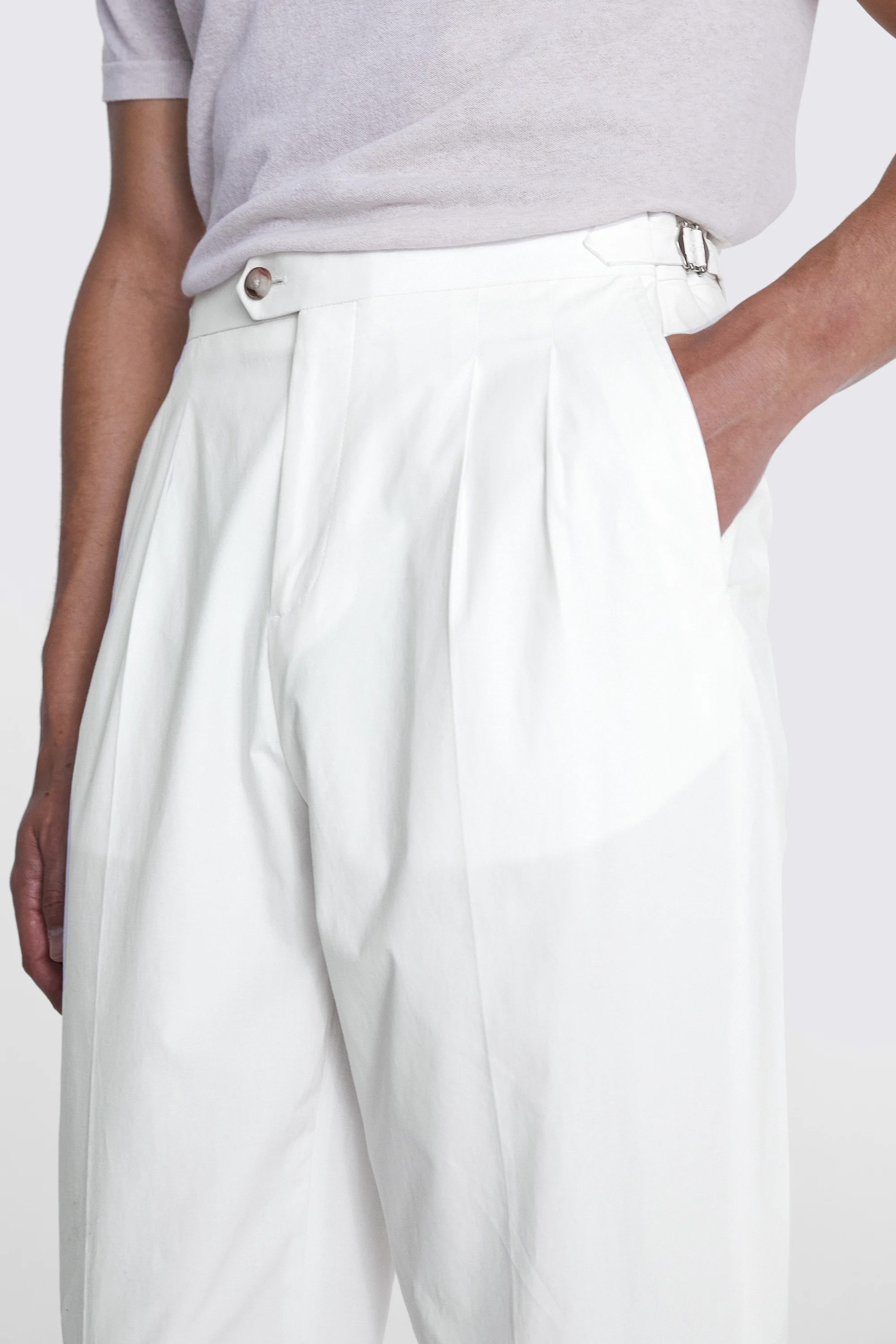 Tailored Fit Ink Stretch Trousers   Buy Online at Moss