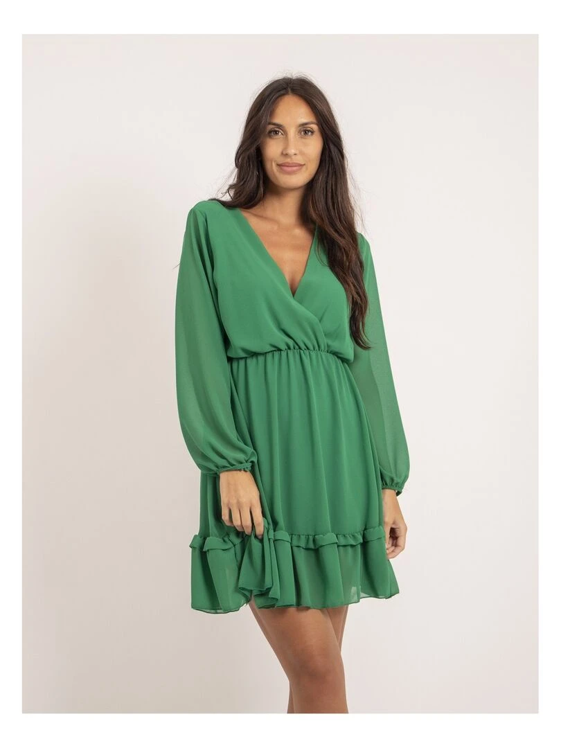 Robe courte IOLANDE Vert