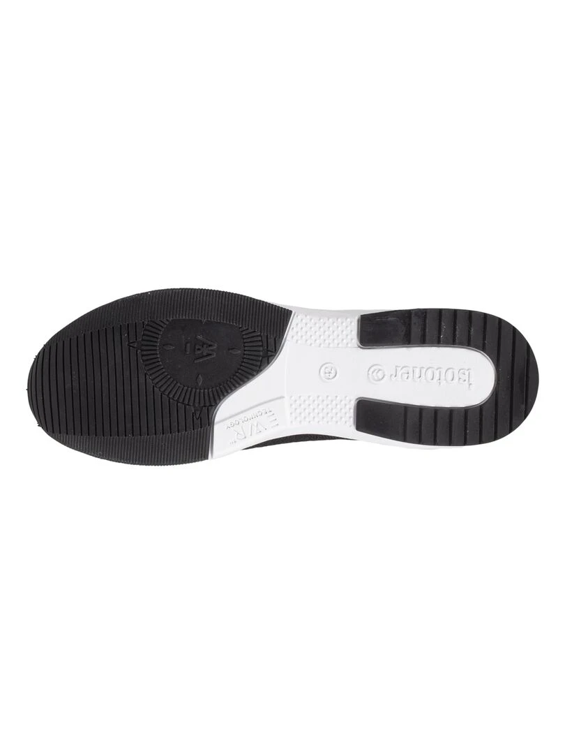 Baskets Confort Homme slip on lacets Noir   Noir