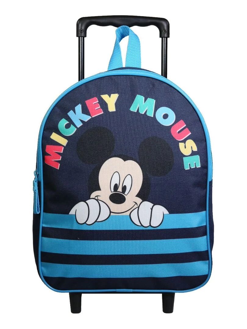 BAGTROTTER Sac à dos à roulettes 31 cm Disney Mickey Bleu Bleu