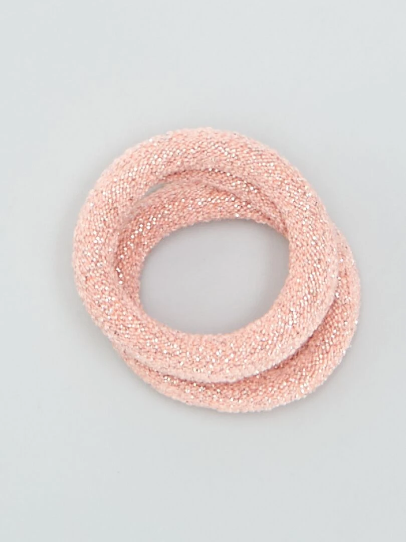 Lot de 10 chouchous élastiqués   Rose