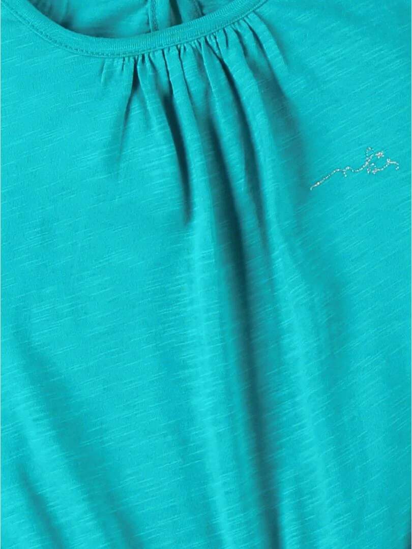 Robe bi matière à manches courtes    Noukie's   Bleu turquoise