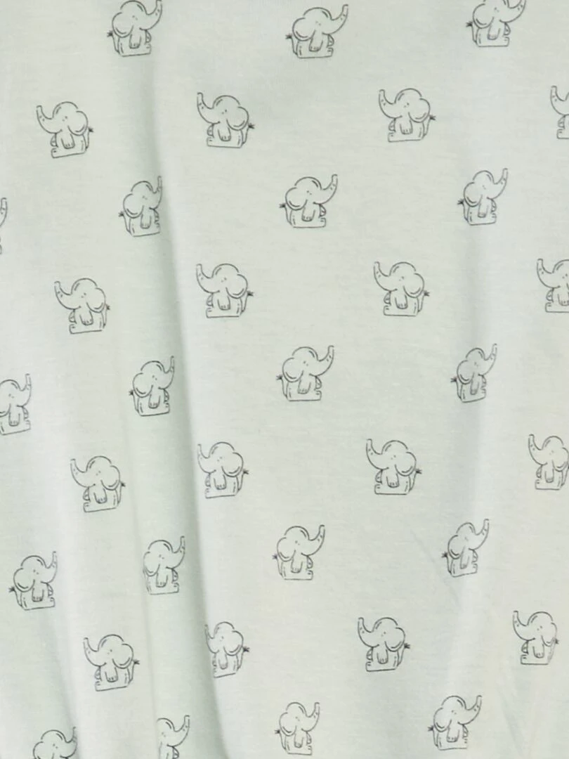 Body à manches courtes boutonnées   Vert