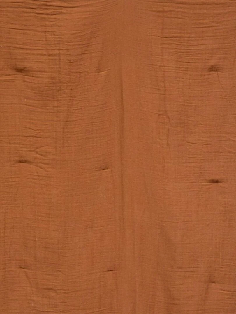 Édredon gaze de coton 100x140 noisette   Marron clair