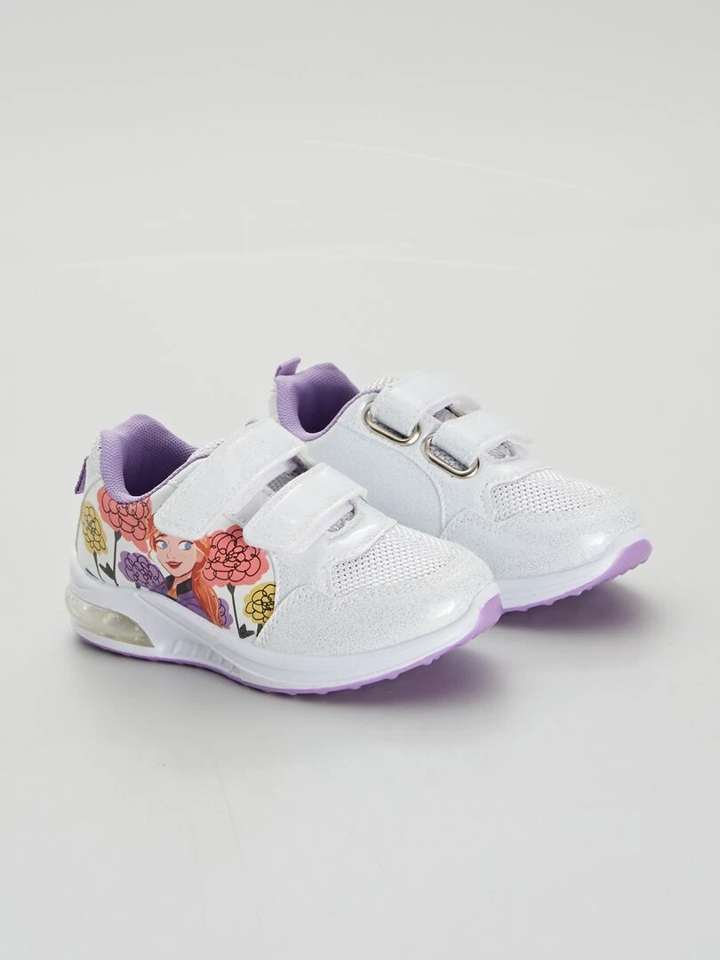Baskets 'Reine des Neiges' Blanc/violet
