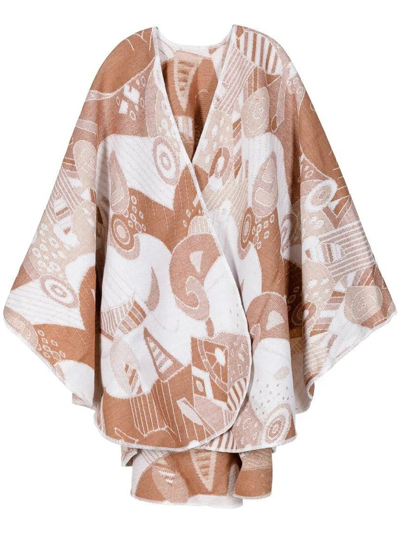 Poncho Betsy Fabriqué en France Beige