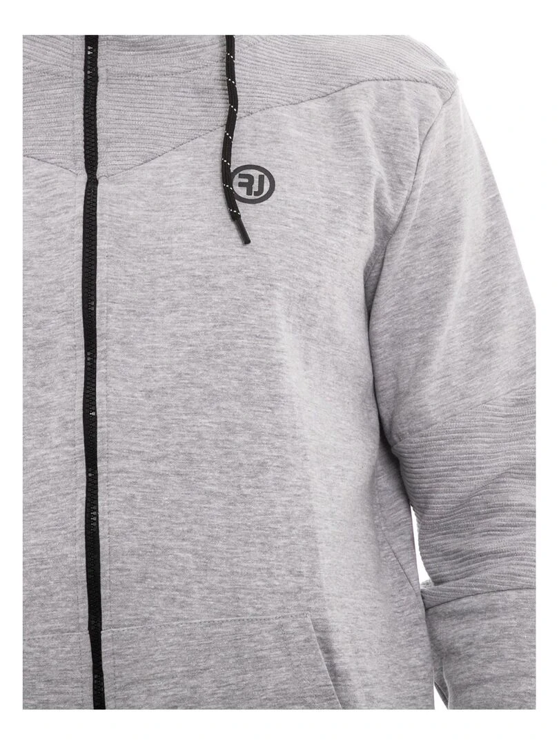 Sweat zippé capuche WOOSTER   Gris