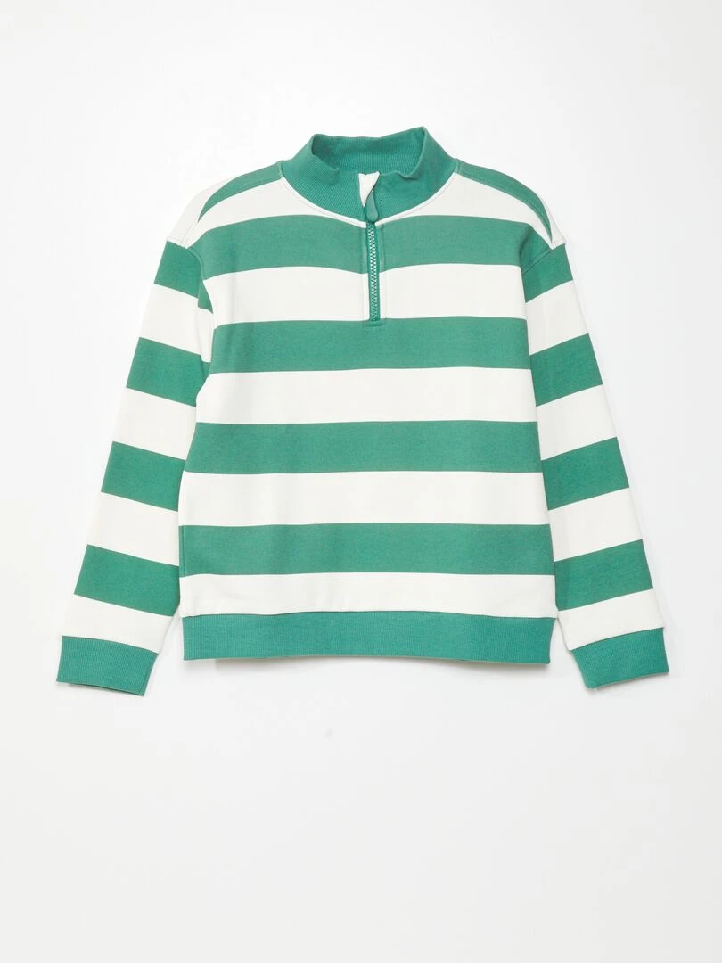 Sweat à col camionneur   So Easy   Vert