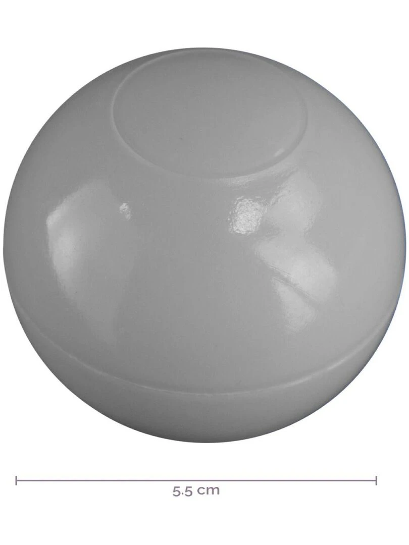 Lot de 3 sacs de 100 balles   Bleu  gris  blanc et transparent   Noir