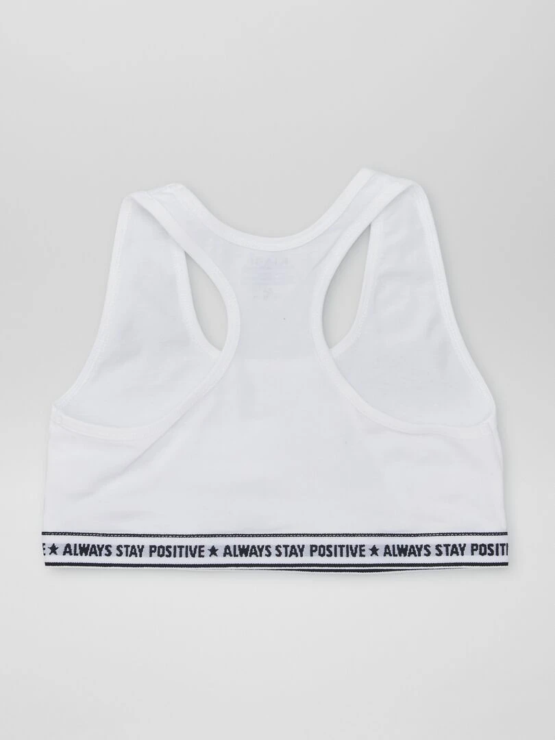 Brassière de sport   Noir/Blanc
