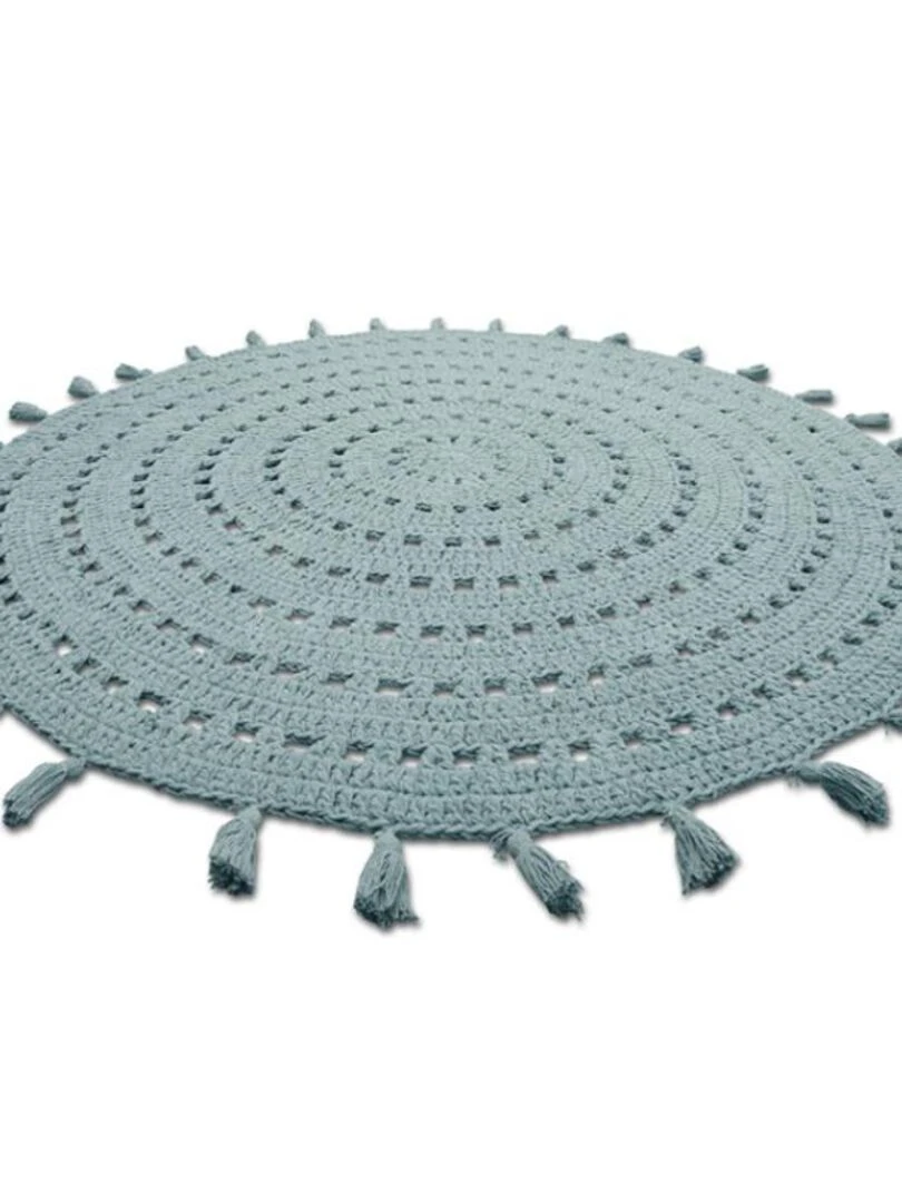 Tapis lavable rond Nila vert d'eau (120 cm) Vert d'eau
