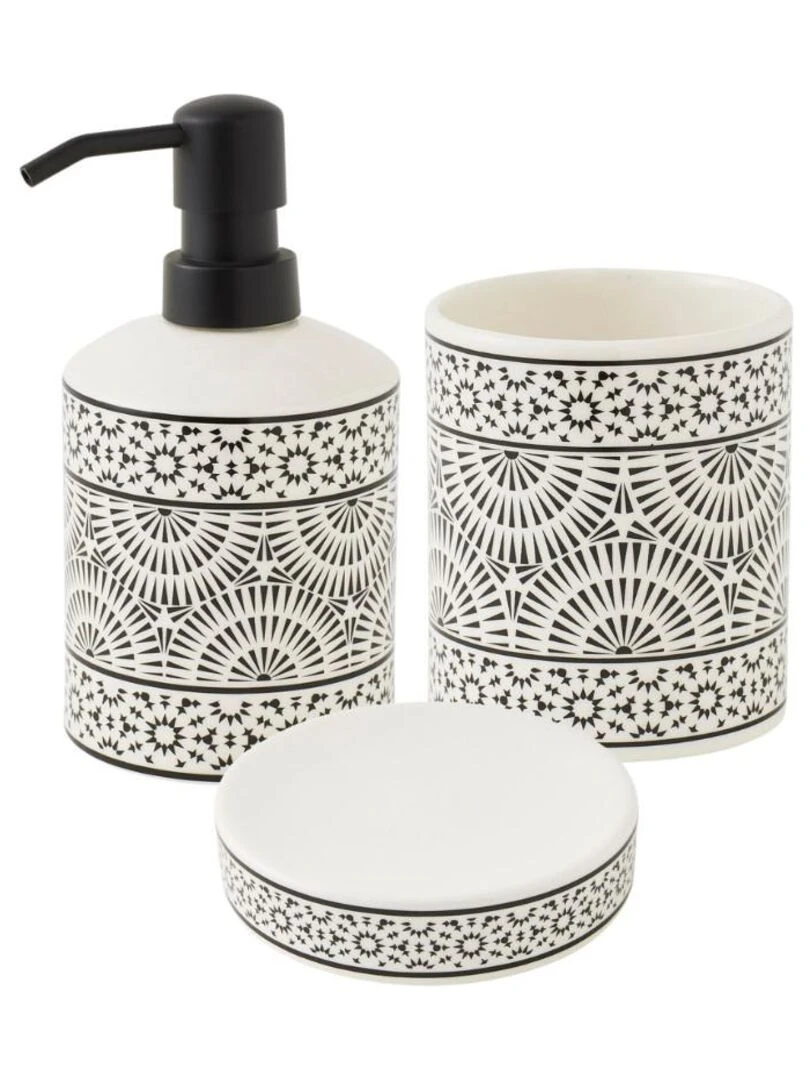 Guy Levasseur Set de salle de bain en porcelaine blanc Blanc