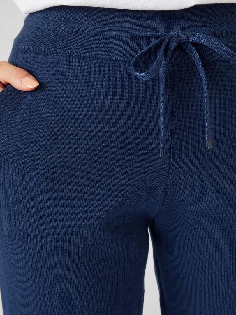 Pantalon maille tricot Thermolactyl   Happy D. by Damart   Bleu marine