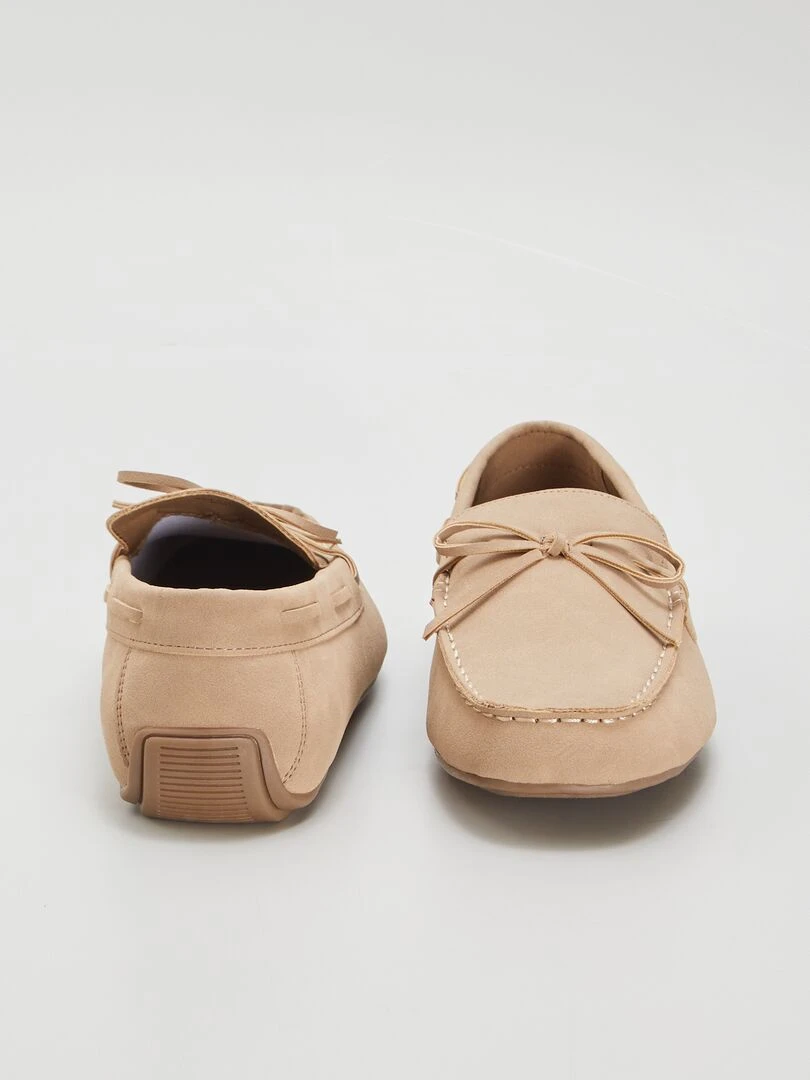 Mocassins en simili   beige