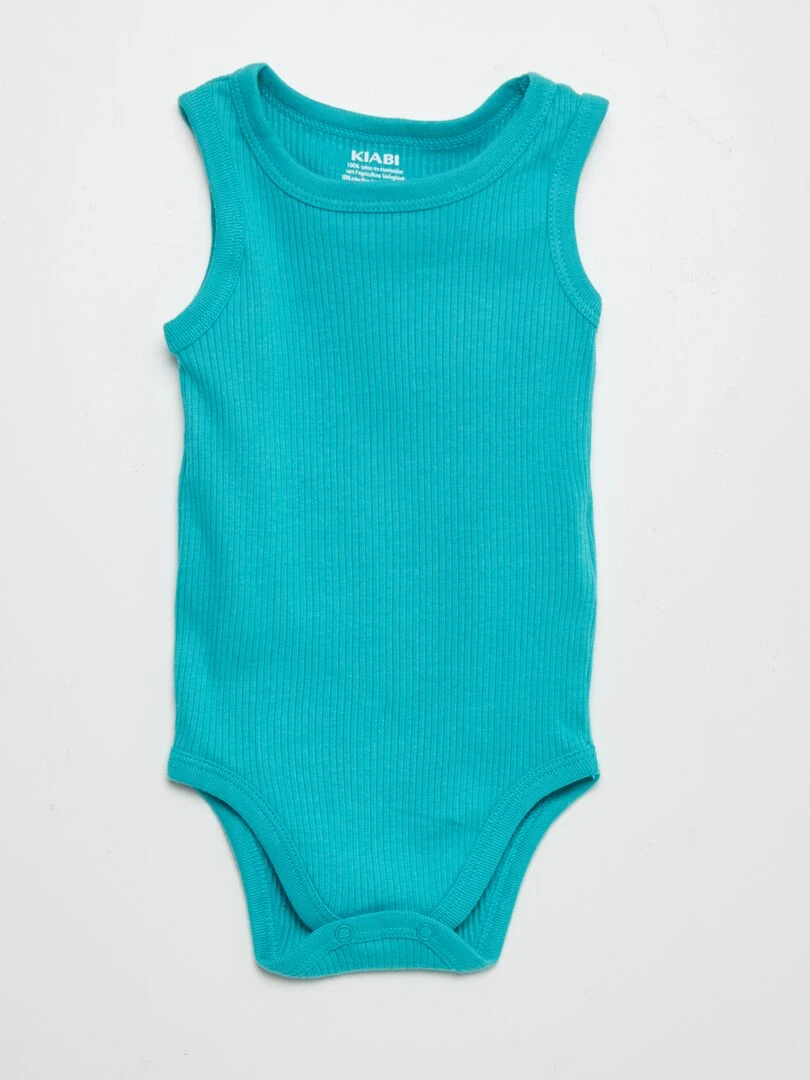 Lot de 3 bodies sans manches Bleu