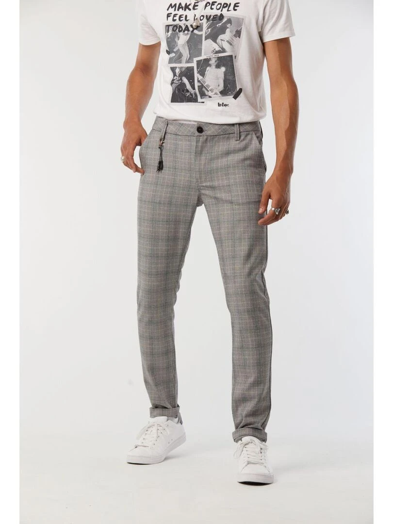 Lee Cooper Pantalon polyester slim NEILS Gris