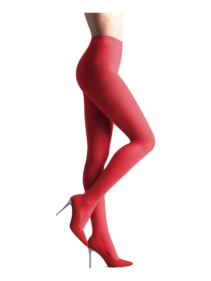 Giulia   Samba 40den (Multipack) Opaque Collant   Rouge   M   Rouge