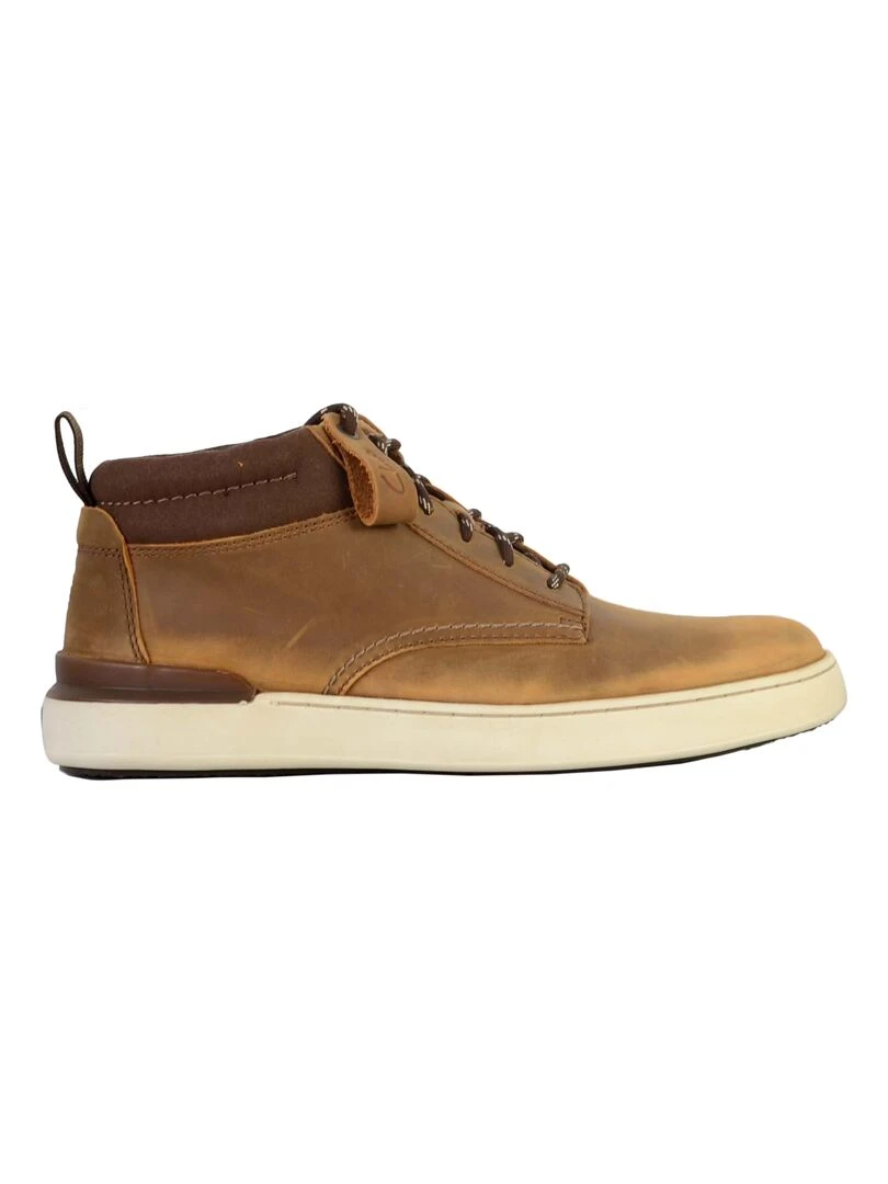 Bottine Cuir Clarks Scene Zip Marron