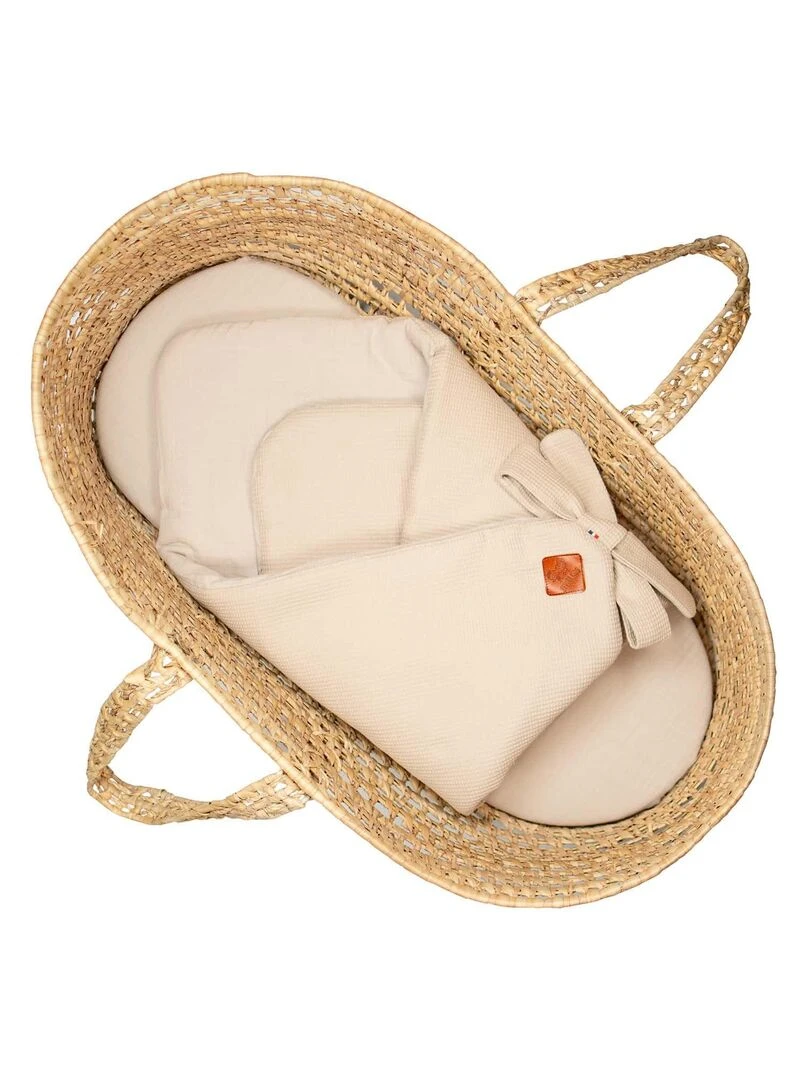 Gigoteuse d'emmaillotage en Nid d'abeille Beige