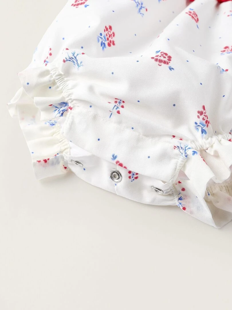 Combi short pour Nouveau Né   Rouge